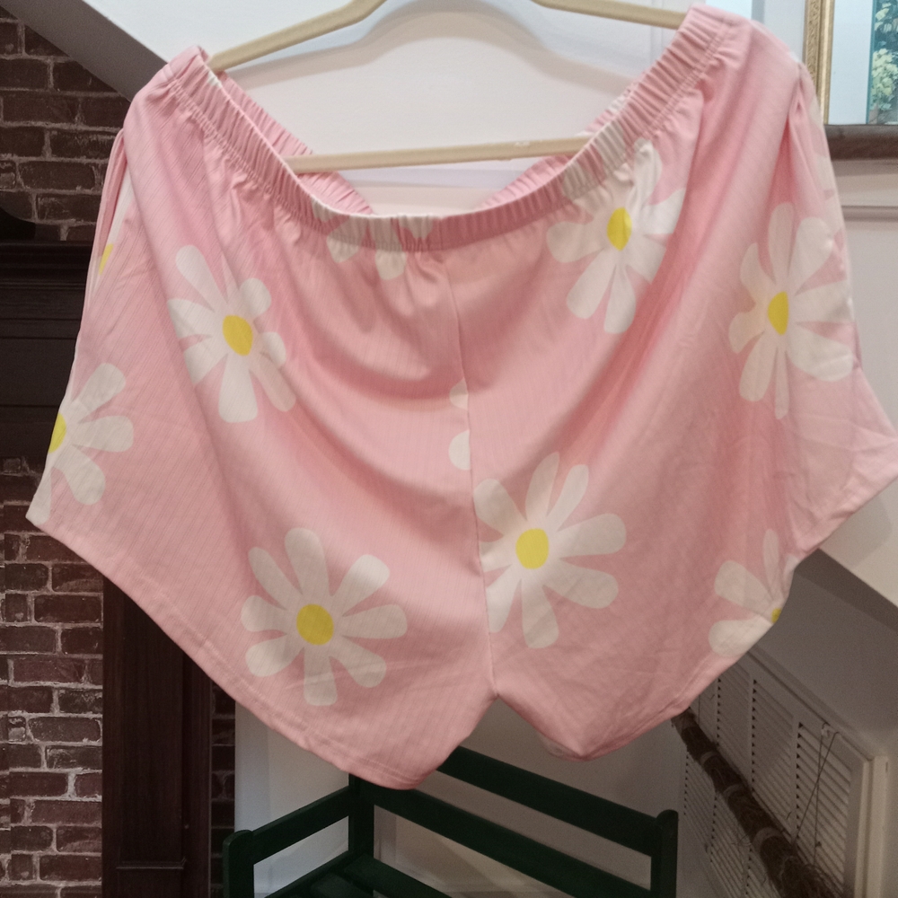 Pink Floral Women's Athletic Shorts